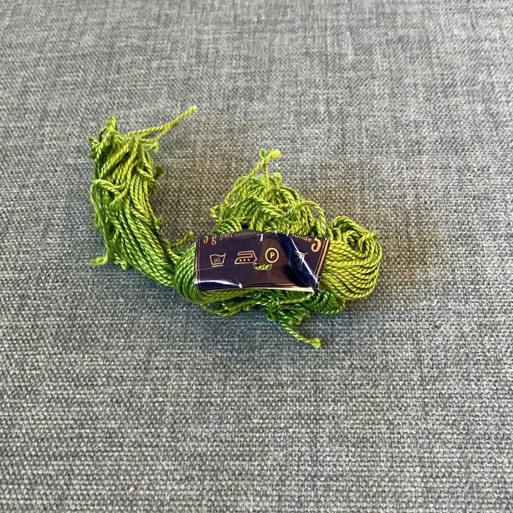 Green Needlepoint Thread Yarn